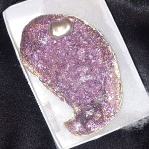 Gorgeous Hand Crafted Oyster Shell Refrigerator Magnet